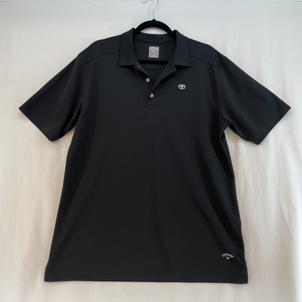 Callaway Golf Shirt Opti-Dri Toyota Logo Black Men’s Large